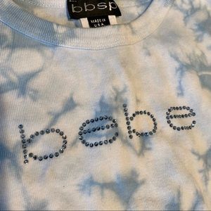 ✨BEBE Sport Blue Rhinestone Top✨